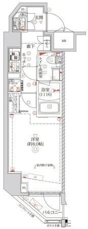 クオリタス蒲田の物件間取画像